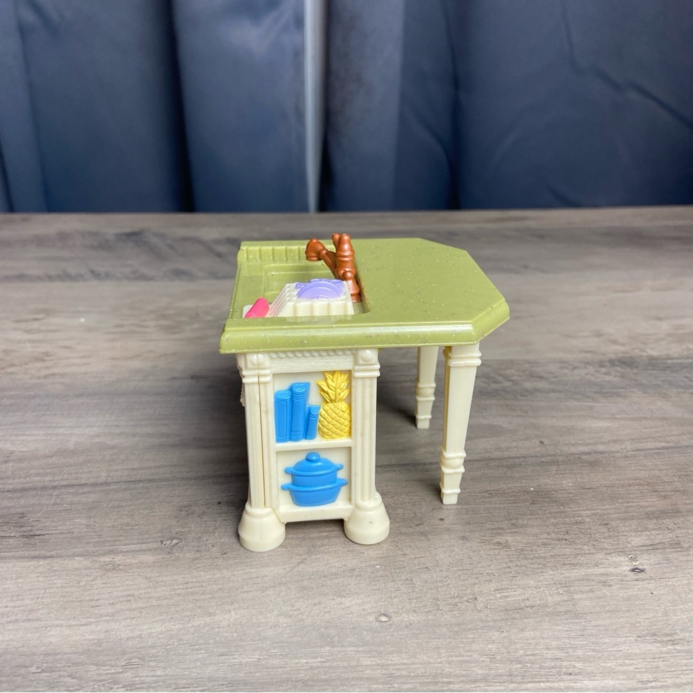 Fisher Price Loving Family Kitchen Sink Island Counter Replacement Piece 2008 - Picture 3 of 11